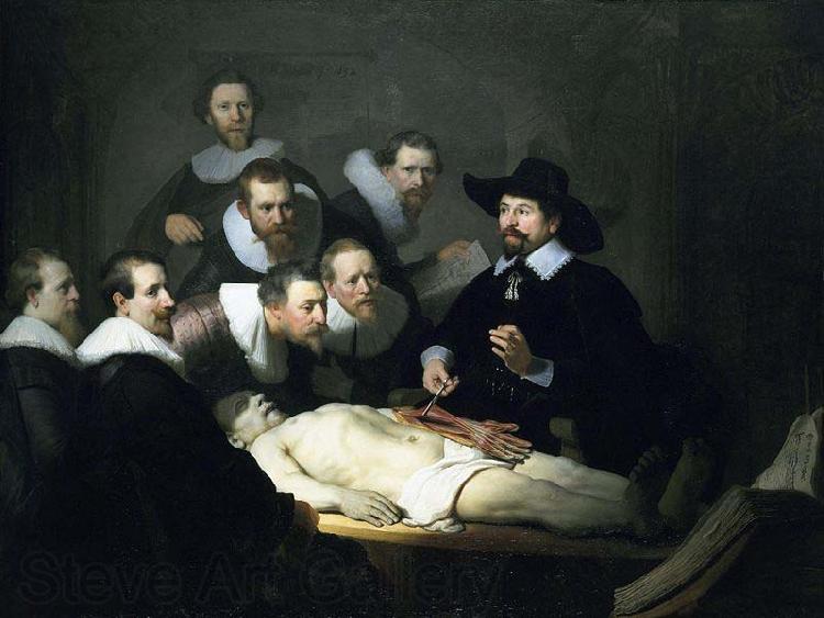 REMBRANDT Harmenszoon van Rijn Anatomy Lesson of Dr. Nicolaes Tulp, Spain oil painting art